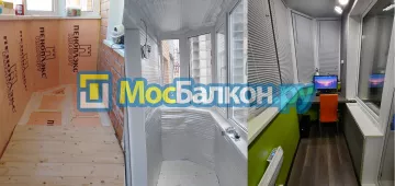 Заказать балкон в Электростали цена от 1320 руб | Остекление балконов и лоджий МосБалкон